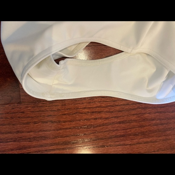 Zimmerman Peggy Bow one shoulder swimsuit sz 4 ivory white - Picture 7 of 15